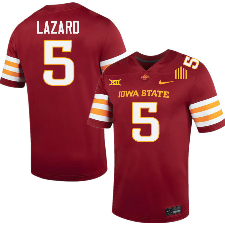 Allen Lazard Jersey,Iowa State Cyclones #5 Allen Lazard College Jersey Youth-Cardinal